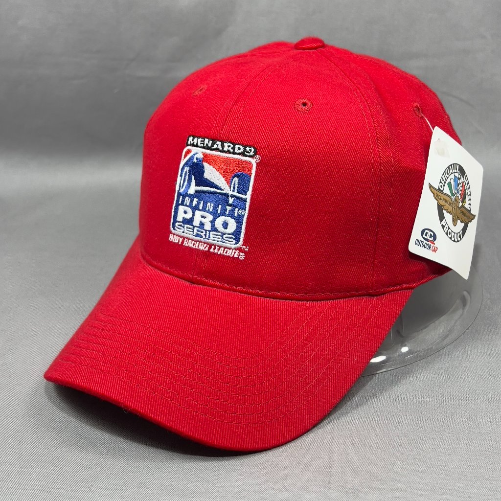 Menards Indy Racing League Hat Cap Snapback Red Oc Outdoor Motorsports Dad Mens